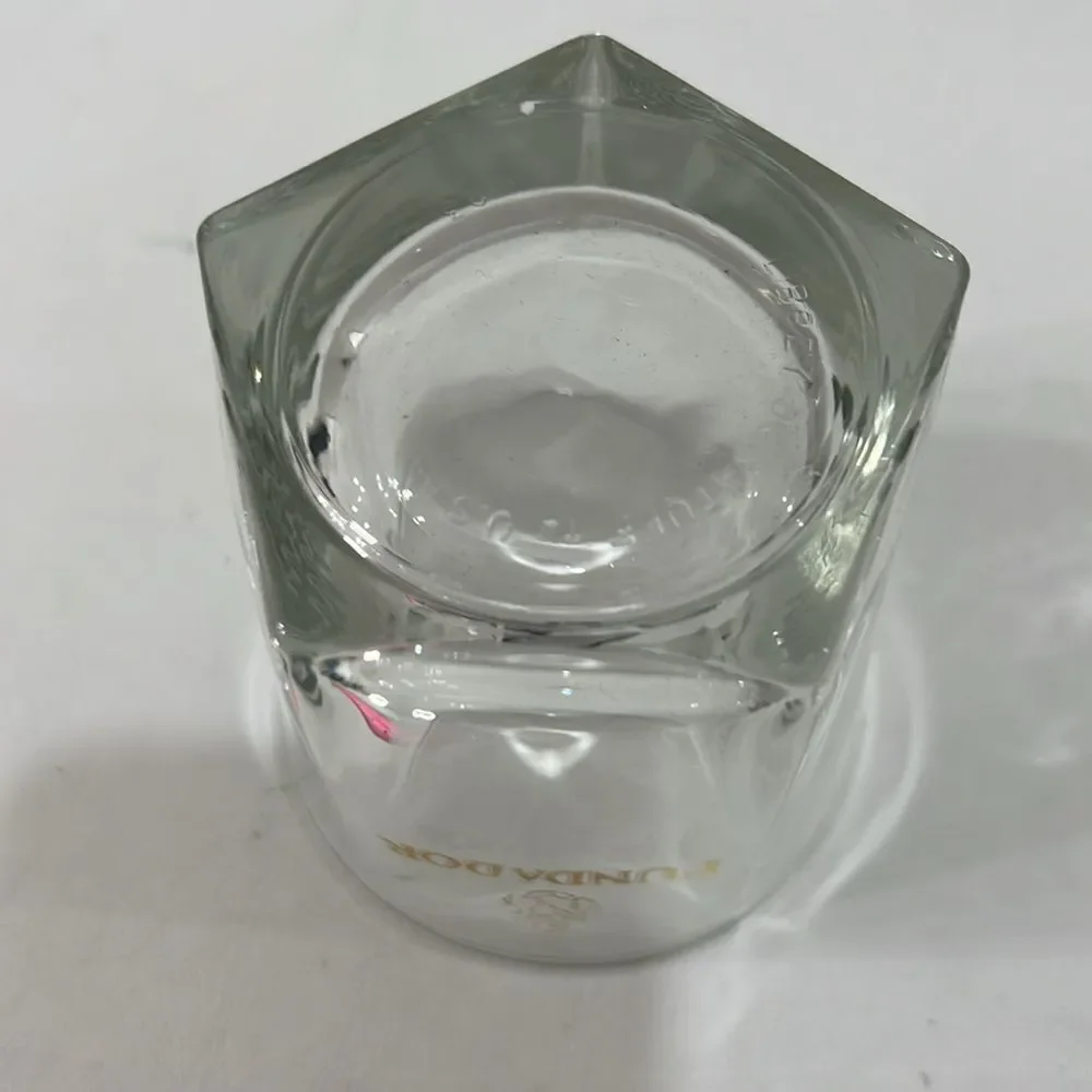 Fundador 12 Ounce Rocks Glass Libby Duratuff USA Heavy 3 1/2 In Tall 3 1/4 Round
